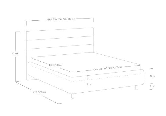 Кровать Linda