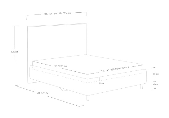 Кровать Eveline